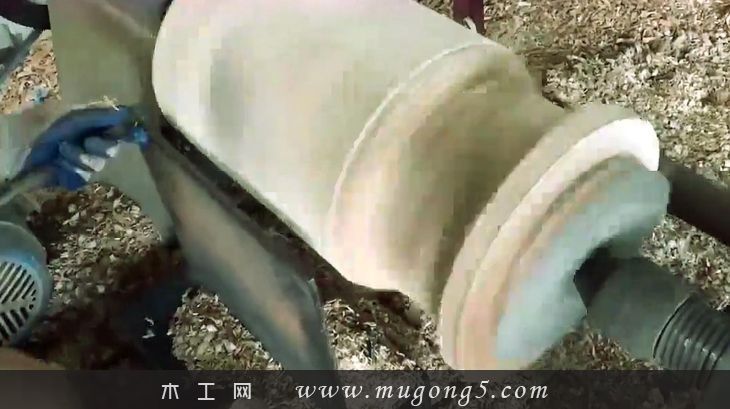 圆木,木工,车床,成品,惊喜,加工,视频